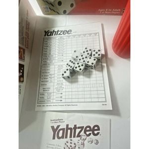 Yahtzee Replacement Dice Cup 8 Dice And Almost Full Scorecard Pad